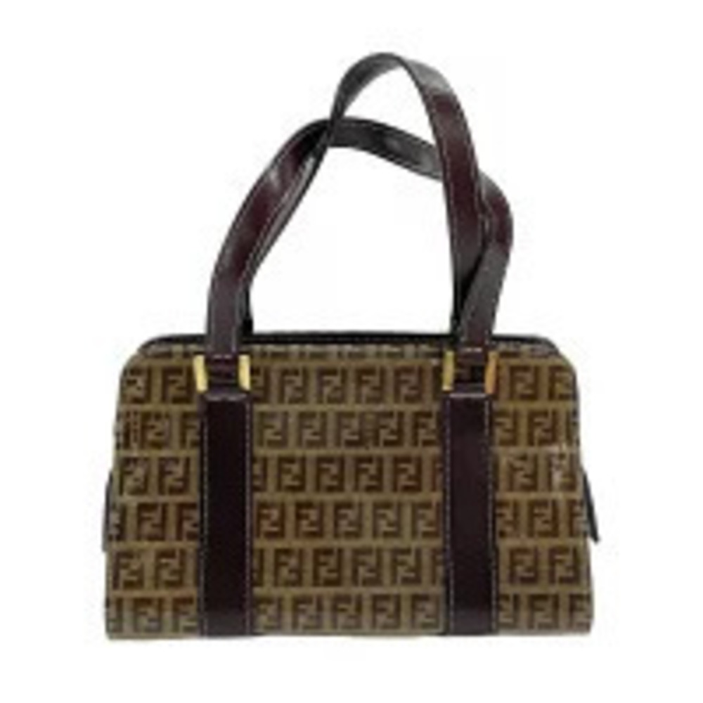 Fendi Zucchino Handbag Brown
